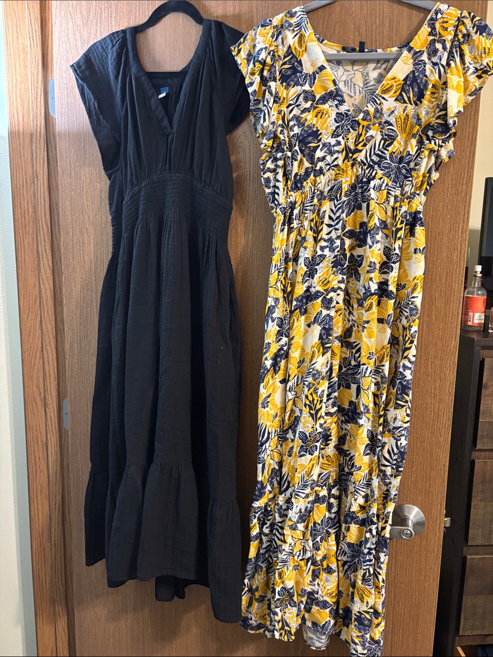Black Maxi Dress with V-Neck